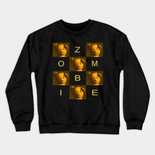 Zombie Teddy Bear Design Crewneck Sweatshirt